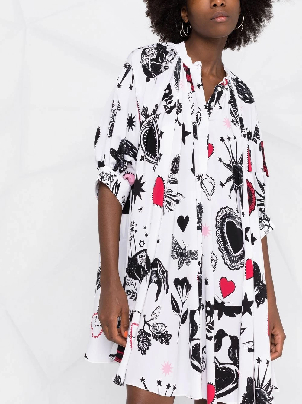 Alexander McQueen Graphic print shirt dress 5 Alexander McQueen graphic-print shirt dress