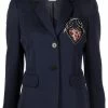 Alexander McQueen notched-lapel single-breasted blazer