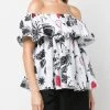 Alexander McQueen sketch-print blouse