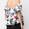Alexander McQueen sketch-print blouse