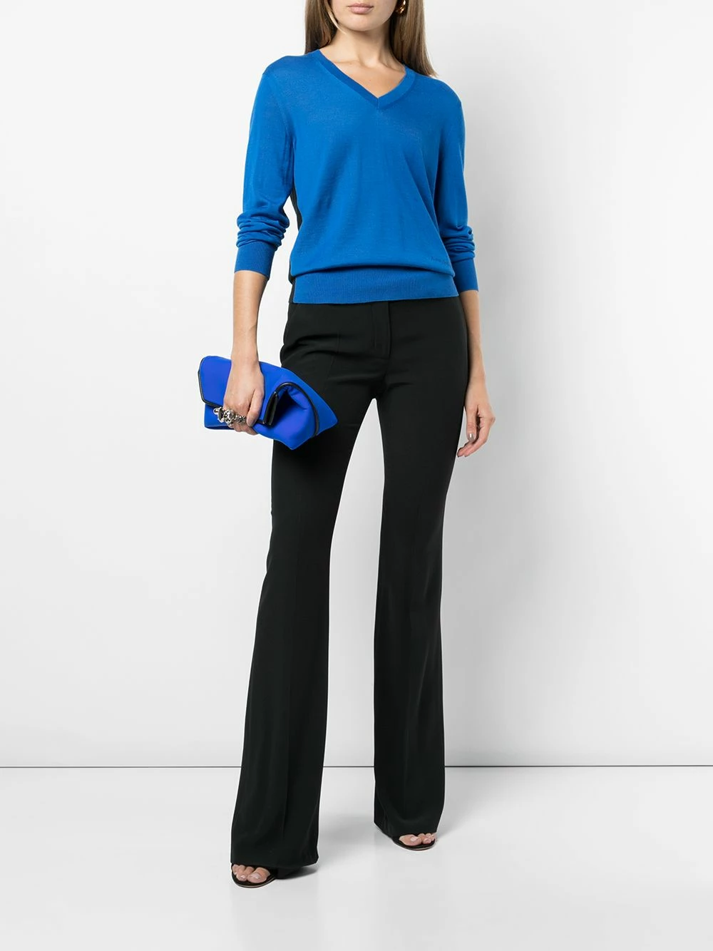 Alexander McQueen Contrasting panel long sleeve jumper 2 Alexander McQueen contrasting-panel long-sleeve jumper