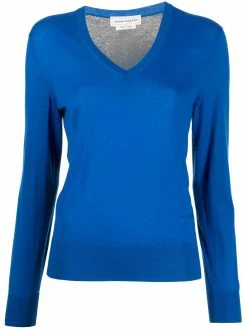 Alexander McQueen contrasting-panel long-sleeve jumper