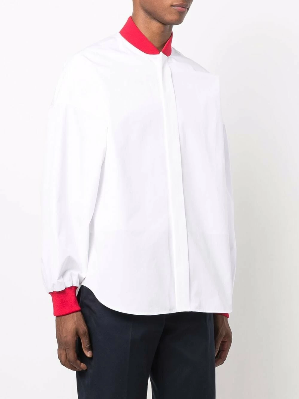 Alexander McQueen Contrasting panel long sleeve shirt 3 Alexander McQueen contrasting-panel long-sleeve shirt