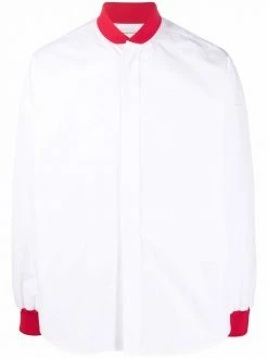 Alexander McQueen contrasting-panel long-sleeve shirt