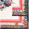 Alexander McQueen logo pattern floral scarf