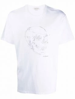 Alexander McQueen illustrated skull logo-print T-shirt