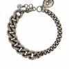 Alexander McQueen skull charm curb chain bracelet