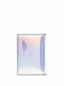 Alexander McQueen iridescent leather card holder
