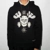 Alexander McQueen skull-embroidered cotton hoodie