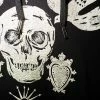 Alexander McQueen skull-embroidered cotton hoodie