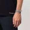 Alexander McQueen holographic skull-charm wraparound bracelet
