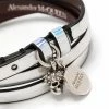 Alexander McQueen holographic skull-charm wraparound bracelet