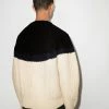 Alexander McQueen two-tone cable-knit jumper