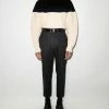 Alexander McQueen two-tone cable-knit jumper