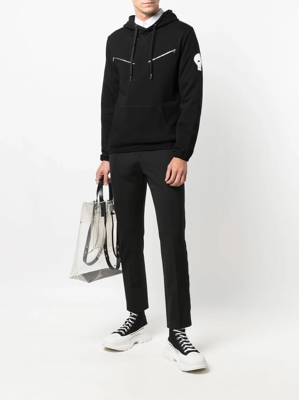 Alexander McQueen Crochet skull hoodie 2 Alexander McQueen crochet skull hoodie