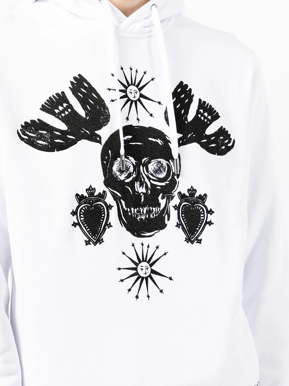 Alexander McQueen Graphic print drawstring hodie 5 Alexander McQueen graphic-print drawstring hodie