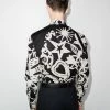 Alexander McQueen skull print harness shirt
