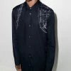 Alexander McQueen harness-print long-sleeve shirt