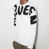 Alexander McQueen Graffiti logo long sleeve T shirt 6 Alexander McQueen graffiti-logo long-sleeve T-shirt