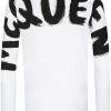 Alexander McQueen graffiti-logo long-sleeve T-shirt