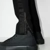 Alexander McQueen skull-embroidered zip-ankle tack pants