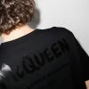 Alexander McQueen AMQ GRAFFITI BK PRNT SS TEE WHT