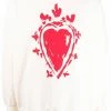 Alexander McQueen heart-print cotton sweatshirt