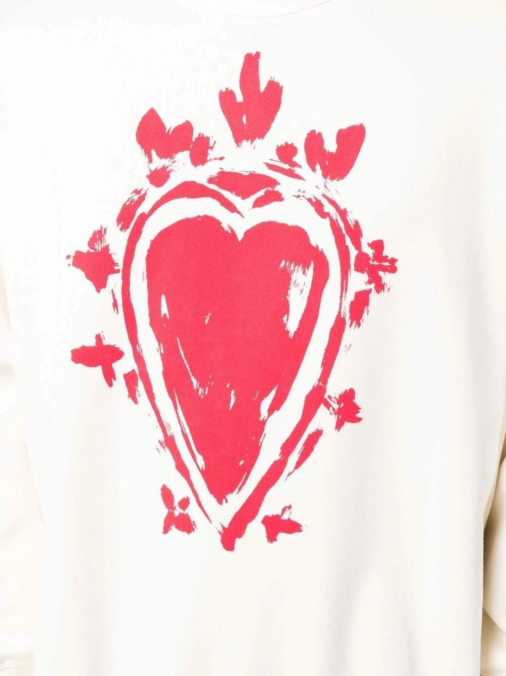 Alexander McQueen Heart print cotton sweatshirt 5 Alexander McQueen heart-print cotton sweatshirt
