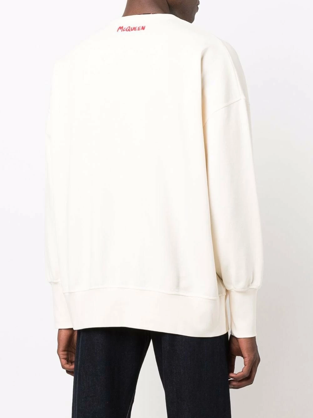 Alexander McQueen Heart print cotton sweatshirt 4 Alexander McQueen heart-print cotton sweatshirt