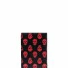 Alexander McQueen skull-print leather cardholder