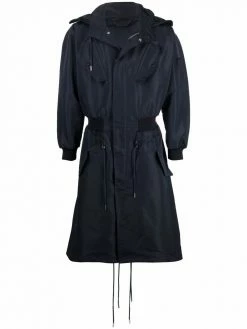 Alexander McQueen hooded hybrid bomber rain jacket