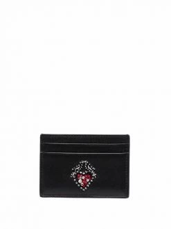 Alexander McQueen embellished card holder