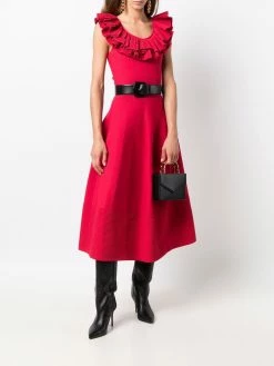 Alexander McQueen ruffle sleeveless knit top