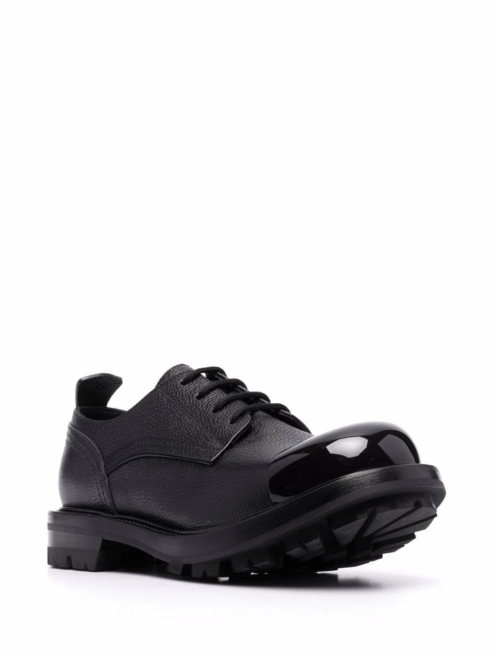 Alexander McQueen Metallised toecap lace up shoes 2 Alexander McQueen metallised-toecap lace-up shoes