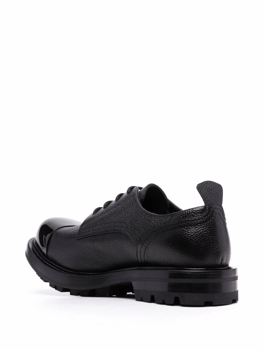 Alexander McQueen Metallised toecap lace up shoes 3 Alexander McQueen metallised-toecap lace-up shoes