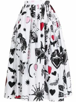 Alexander McQueen ruffle-detail puff-sleeve dress