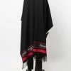 Alexander McQueen logo-print cape