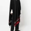 Alexander McQueen logo-print cape