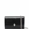 Alexander McQueen crocodile-effect leather bag