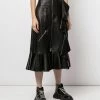 Alexander McQueen high-waisted ruffle-hem skirt