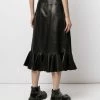 Alexander McQueen high-waisted ruffle-hem skirt