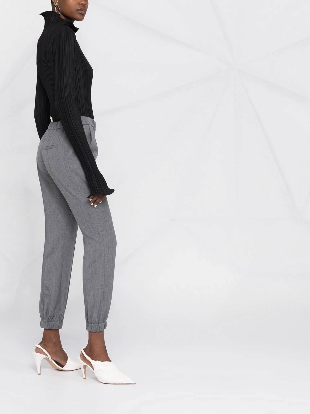 Alexander McQueen Slim fit gathered ankle trousers 6 Alexander McQueen slim-fit gathered-ankle trousers