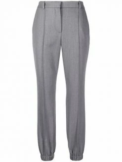 Alexander McQueen slim-fit gathered-ankle trousers