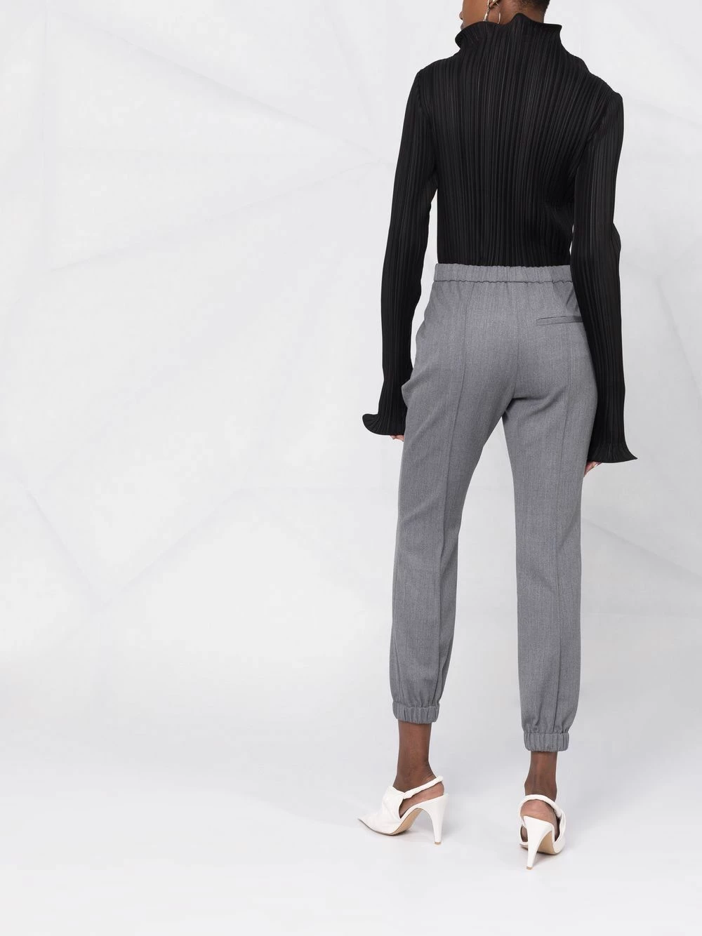 Alexander McQueen Slim fit gathered ankle trousers 4 Alexander McQueen slim-fit gathered-ankle trousers