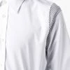 Alexander McQueen stripe insert button-front shirt