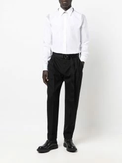 Alexander McQueen stripe insert button-front shirt