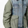 Alexander McQueen colour-block denim jacket