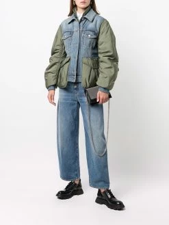 Alexander McQueen colour-block denim jacket