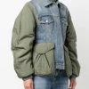Alexander McQueen colour-block denim jacket