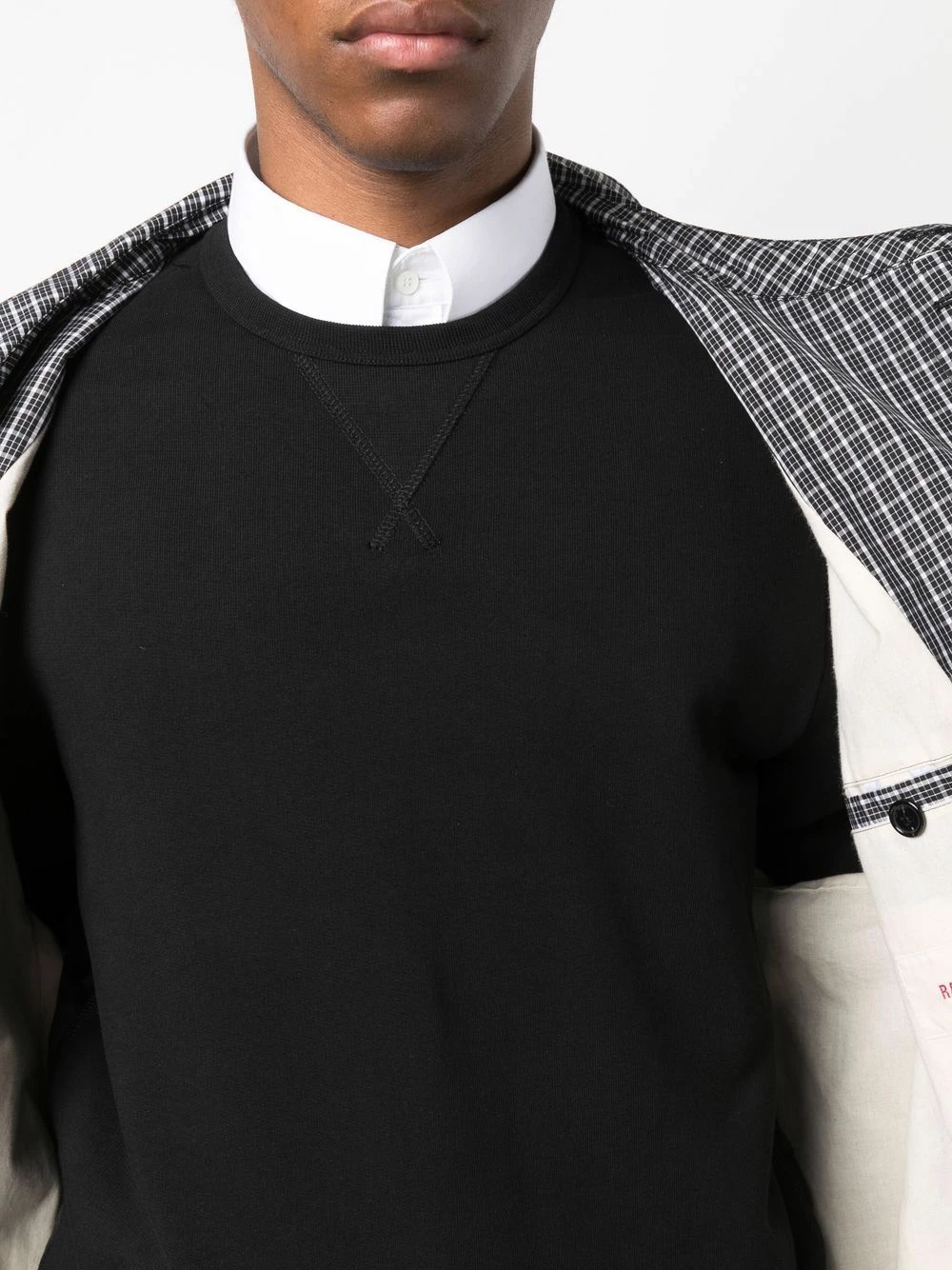 Alexander McQueen Jacquard logo panelled jumper 5 Alexander McQueen jacquard-logo panelled jumper